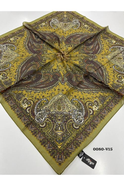 Rüya Lina Etnik Desen Soft Eşarp Kod: 0080 - V15