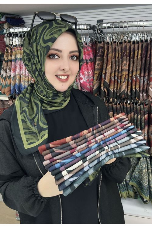 Rüya Lina Suyolu Desen Soft Eşarp Kod : 4218 