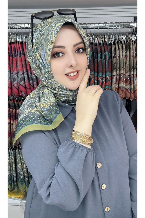 Rüya Lina Etnik Desen Soft Eşarp Kod: 1128 - V06