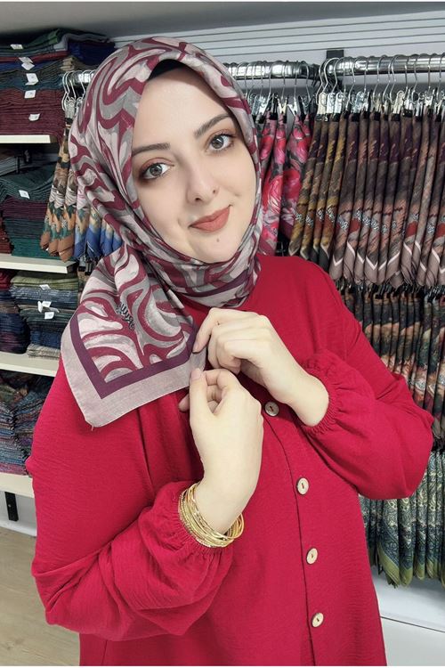 Rüya Lina Suyolu Desen Soft Eşarp Kod : 4218 