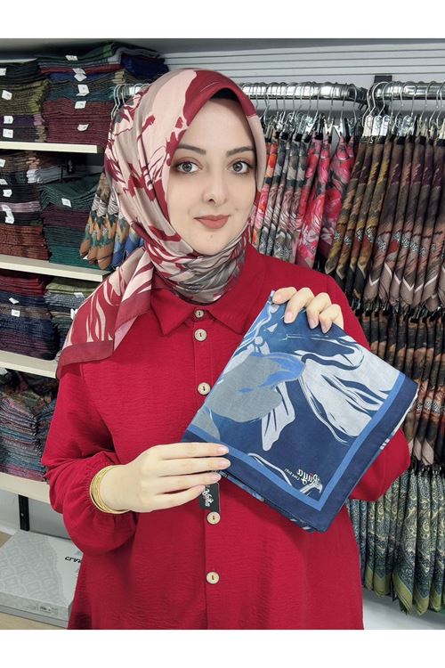Rüya Lina Nergis Desen Soft Eşarp    