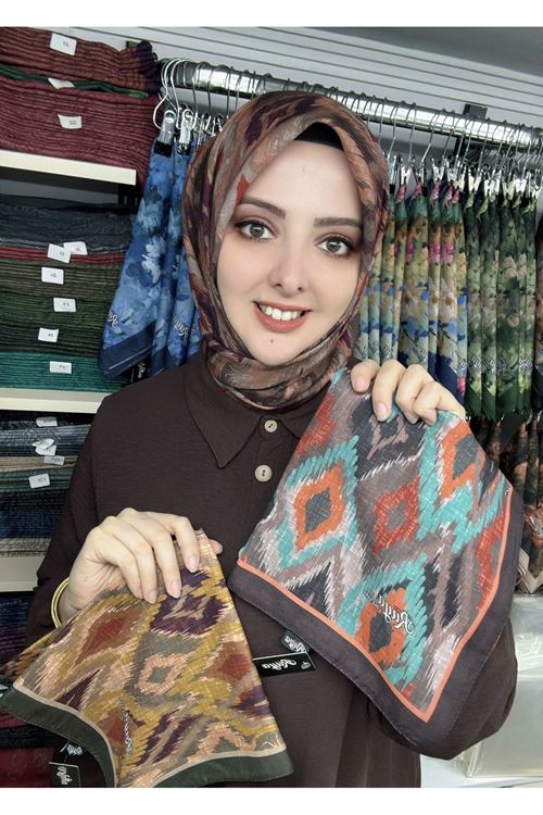 Rüya Lina Retro Desen Soft Eşarp  