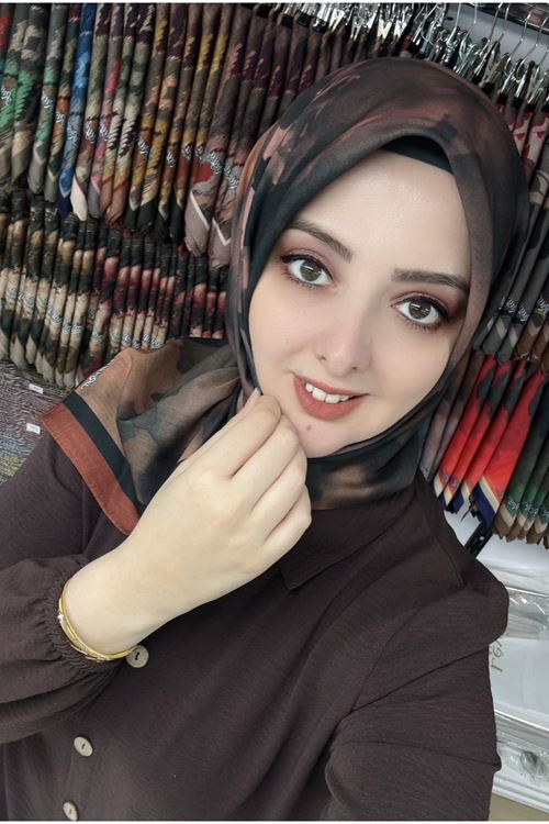 Rüya Lina Rose Desen Soft Eşarp Kod: 4185 - V21