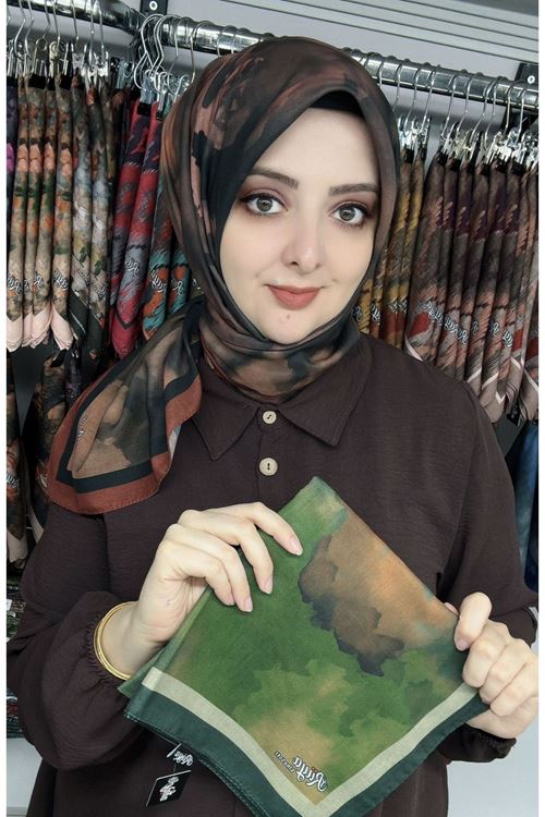 Rüya Lina Rose Desen Soft Eşarp Kod: 4185 - V21