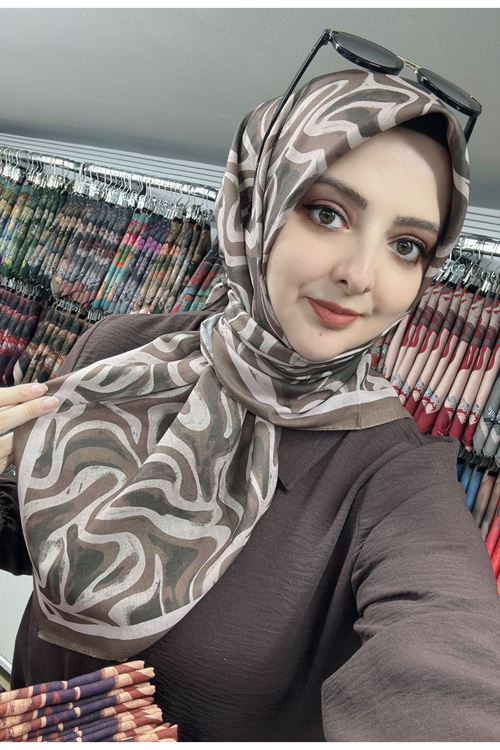 Rüya Lina Suyolu Desen Soft Eşarp Kod : 4218