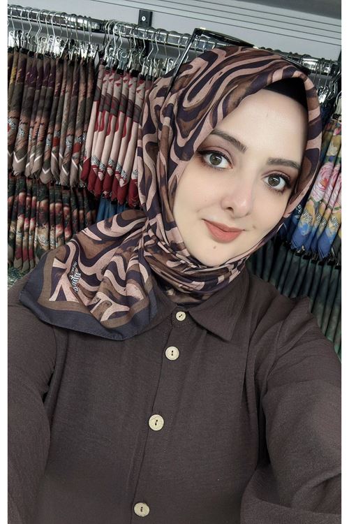 Rüya Lina Suyolu Desen Soft Eşarp Kod : 4218 