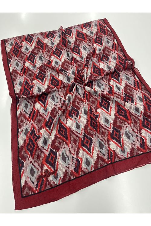 Retro Desen Kraş Şal