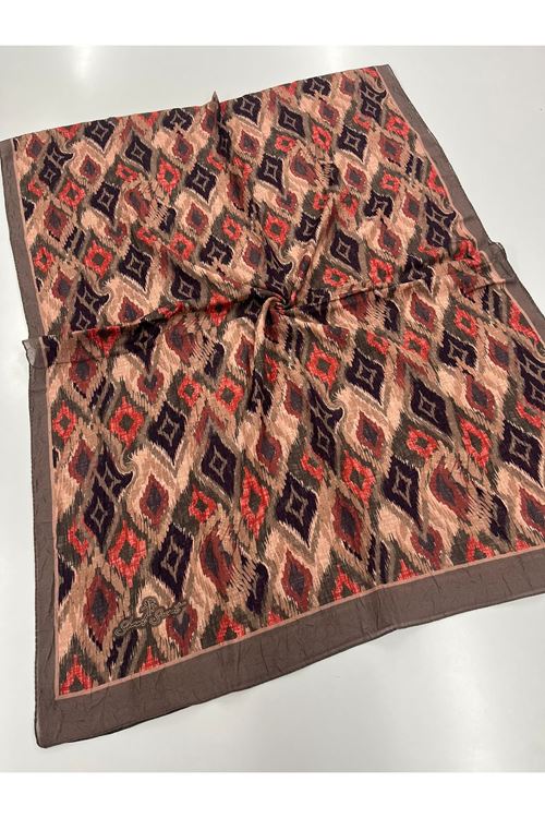 Retro Desen Kraş Şal