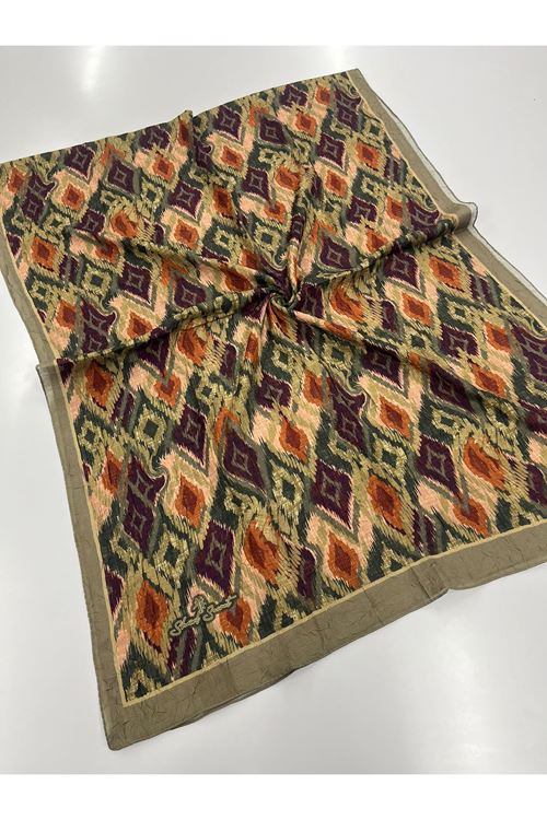 Retro Desen Kraş Şal