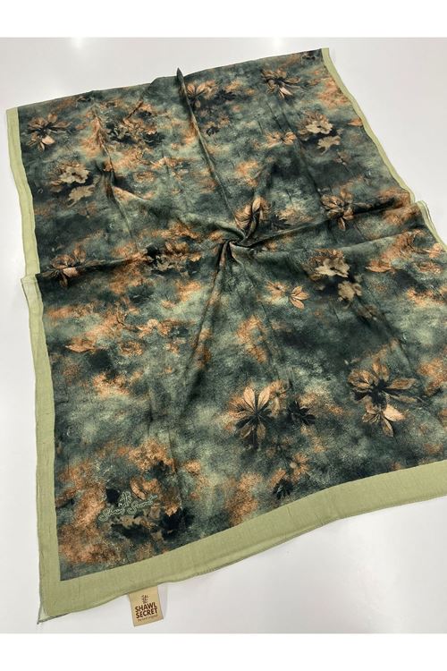 Yaprak Desen Kraş Şal 