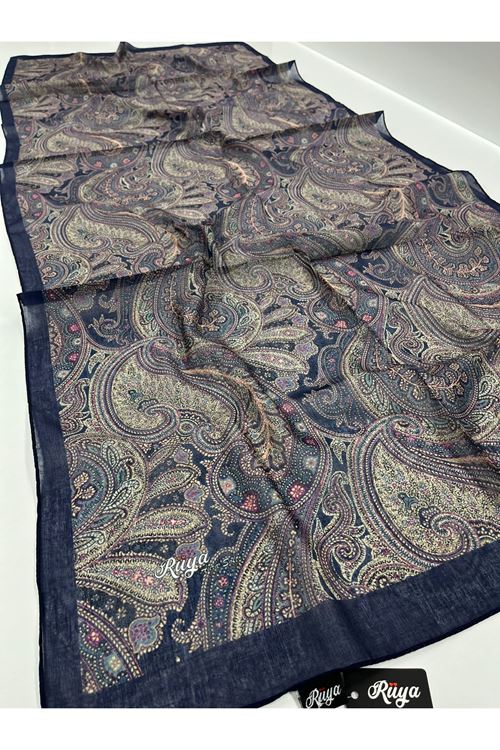 Rüya Lina Etnik Desen Aura Soft Şal Kod: 3558 - V06