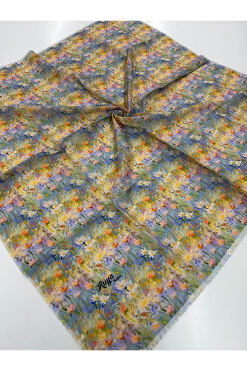 Rüya Koton Eşarp Mini Papatya Modeli 