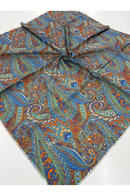 Rüya Koton Eşarp Etnik Desen