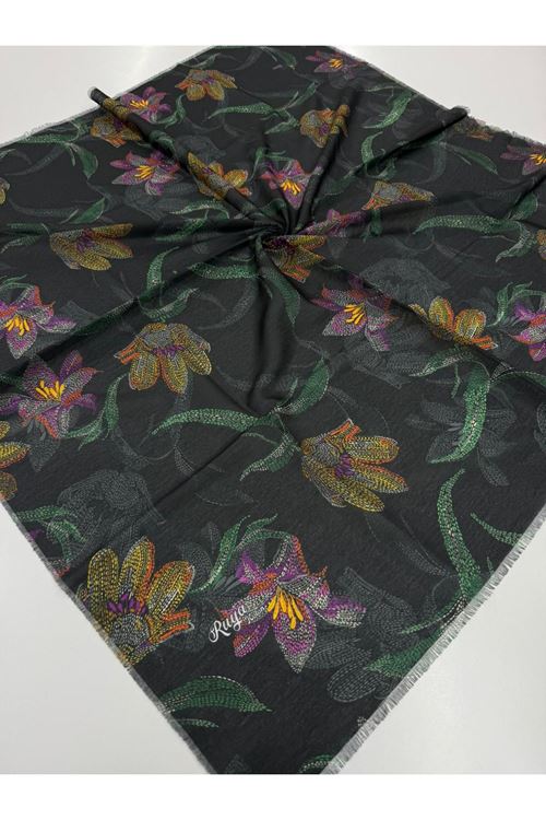 Rüya Koton Eşarp Çiçek Modeli 