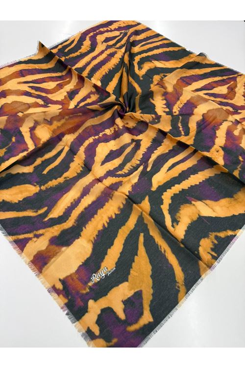 Rüya Koton Eşarp Zebra Modeli