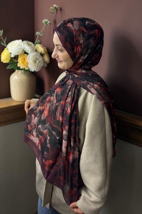 Rüya Lina Alsu Desen Aura Soft Şal Kod: 3570 - V03