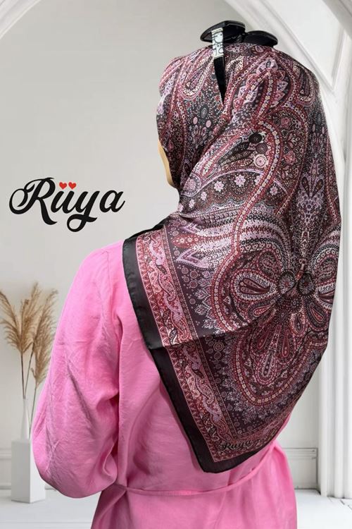 Etnik Etro Desen Pırıltı Eşarp  