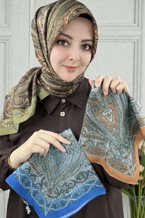 Rüya Lina Etnik Desen Soft Eşarp Kod: 0071 - V22