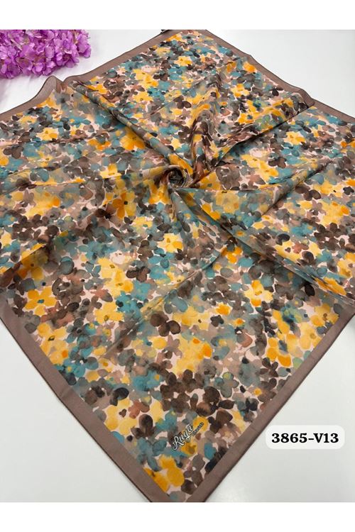 Rüya Lina Bahar Desen Soft Eşarp Kod: 3865 - V13