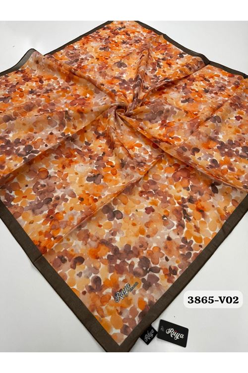 Rüya Lina Bahar Desen Soft Eşarp Kod: 3865 - V02