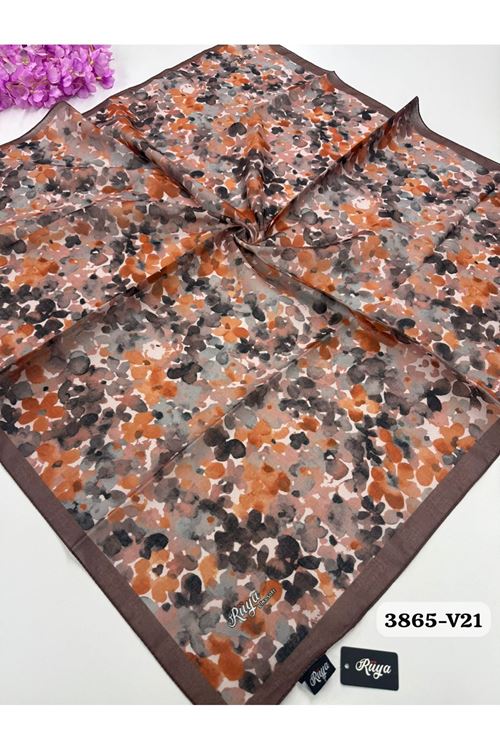 Rüya Lina Bahar Desen Soft Eşarp Kod: 3865 - V21