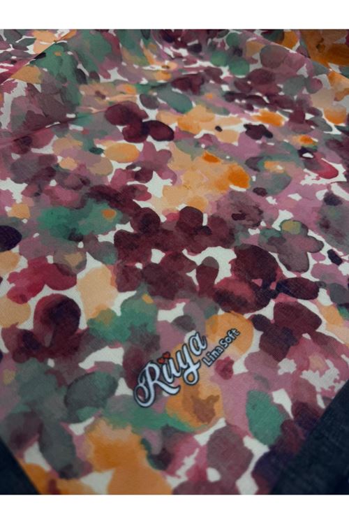 Rüya Lina Bahar Desen Soft Eşarp Kod: 3865 - V17