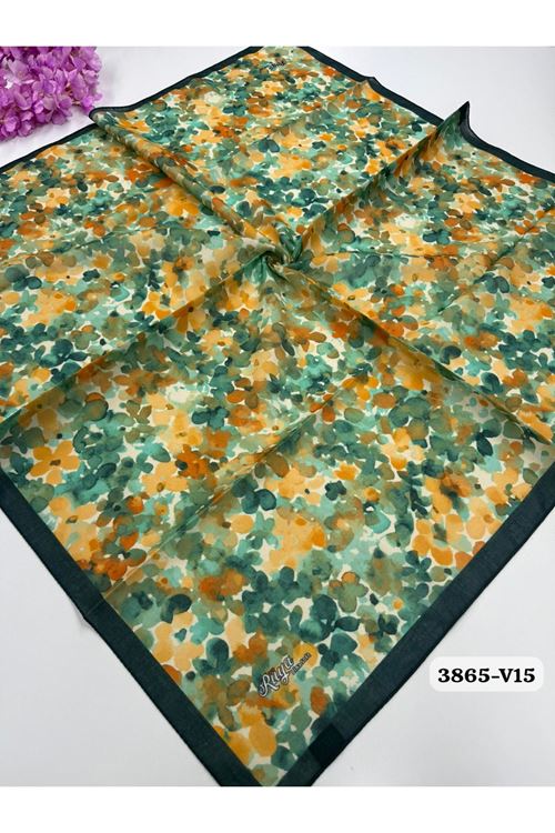 Rüya Lina Bahar Desen Soft Eşarp Kod: 3865 - V15