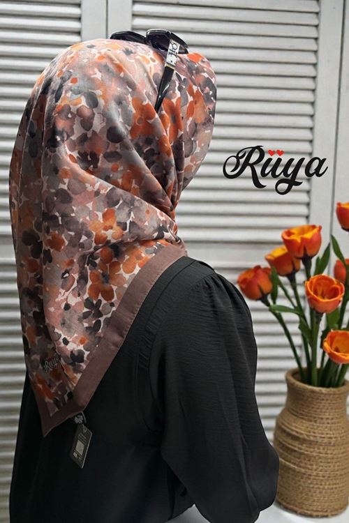 Rüya Lina Bahar Desen Soft Eşarp Kod: 3865 - V21