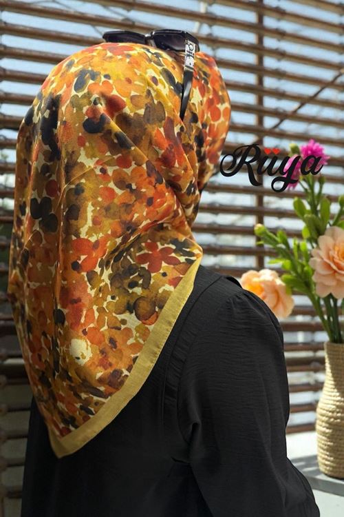 Rüya Lina Bahar Desen Soft Eşarp Kod: 3865 - V28