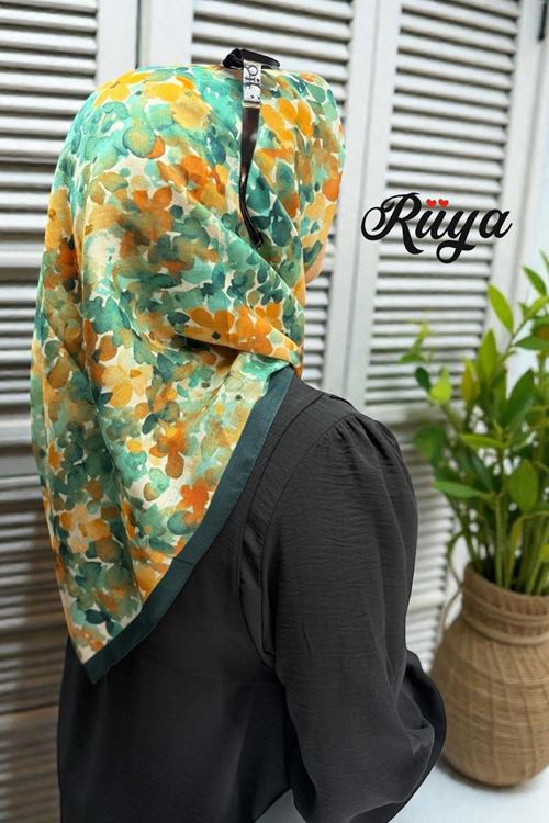 Rüya Lina Bahar Desen Soft Eşarp Kod: 3865 - V15