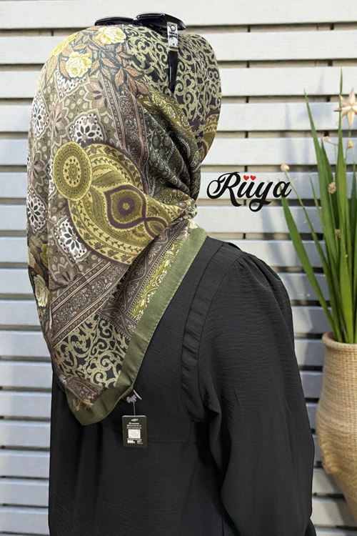 Rüya Lina Güllü Desen Soft Eşarp Kod: 3507 - V19