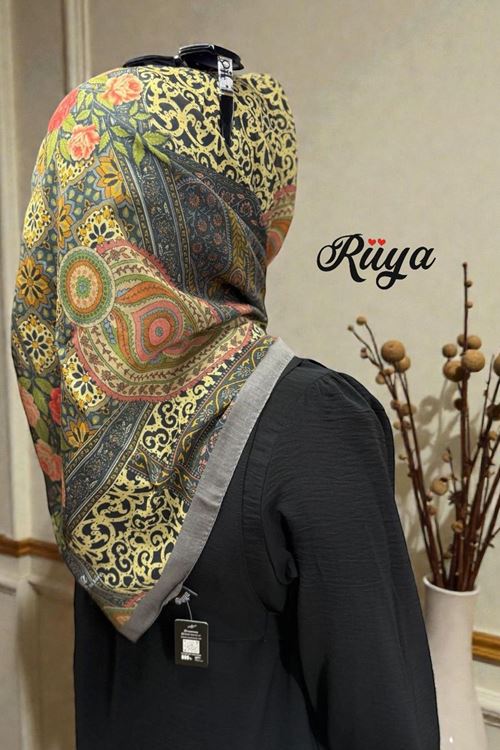 Rüya Lina Güllü Desen Soft Eşarp Kod: 3507 - V01