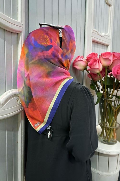Rüya Lina Rose Desen Soft Eşarp Kod: 4185 - V01