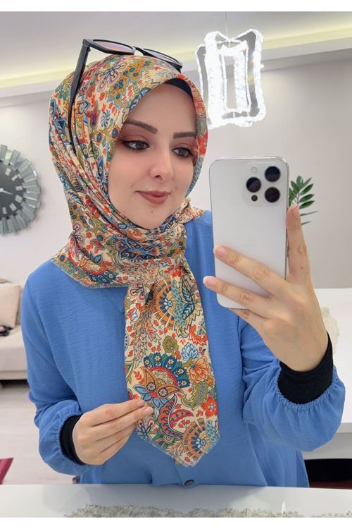 Rüya Koton Eşarp Balca Modeli   
