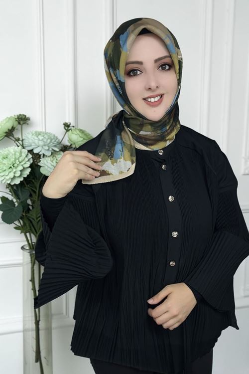 Rüya Lina Nisa Desen Soft Eşarp Kod: 3866 - V04