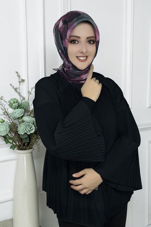 Rüya Lina Nisa Desen Soft Eşarp Kod: 3866 - V12