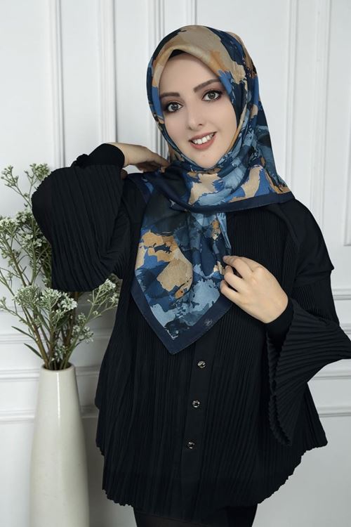 Rüya Lina Nisa Desen Soft Eşarp Kod: 3866 - V06