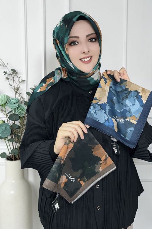 Rüya Lina Nisa Desen Soft Eşarp Kod: 3866 - V24
