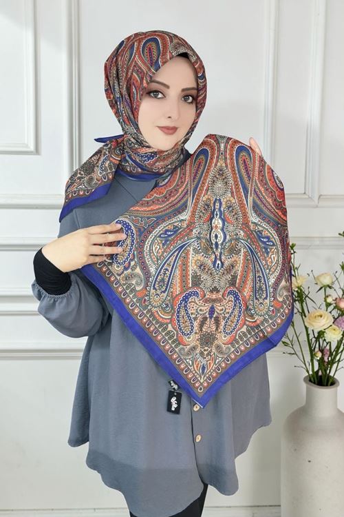 Rüya Lina Etnik Etro Desen Soft Eşarp Kod : 3225