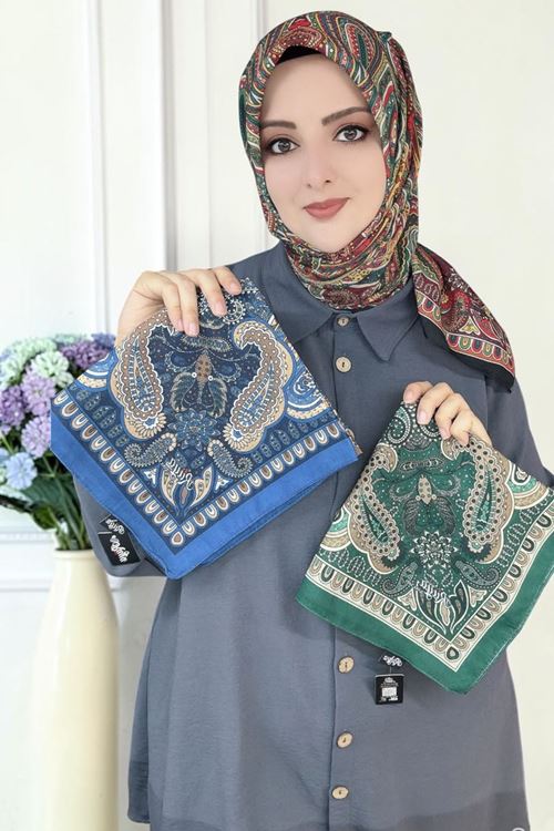 Rüya Lina Etnik Etro Desen Soft Eşarp Kod : 3225