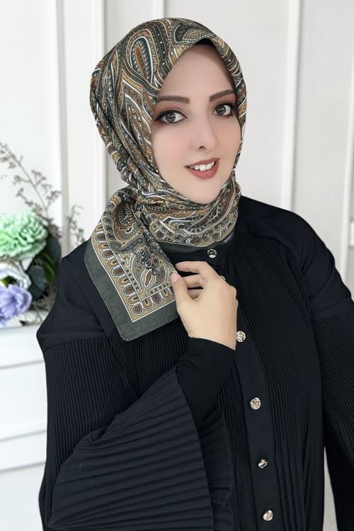 Rüya Lina Etnik Etro Desen Soft Eşarp Kod : 3225