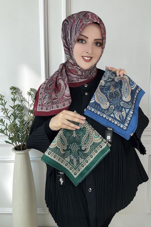 Rüya Lina Etnik Etro Desen Soft Eşarp Kod : 3225