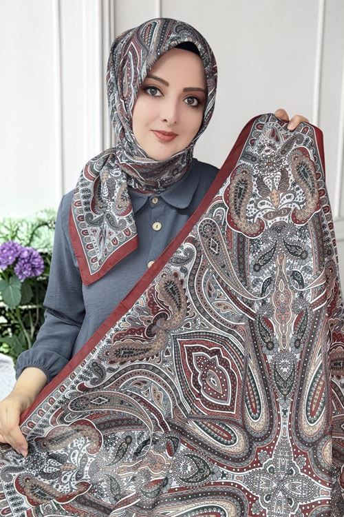 Rüya Lina Etnik Etro Desen Soft Eşarp Kod : 3225