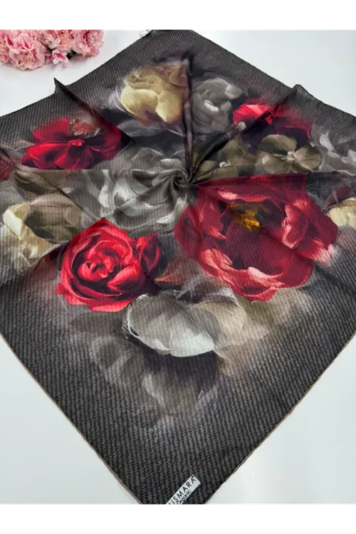 Rose Desen Organik  Eşarp Kod:5566