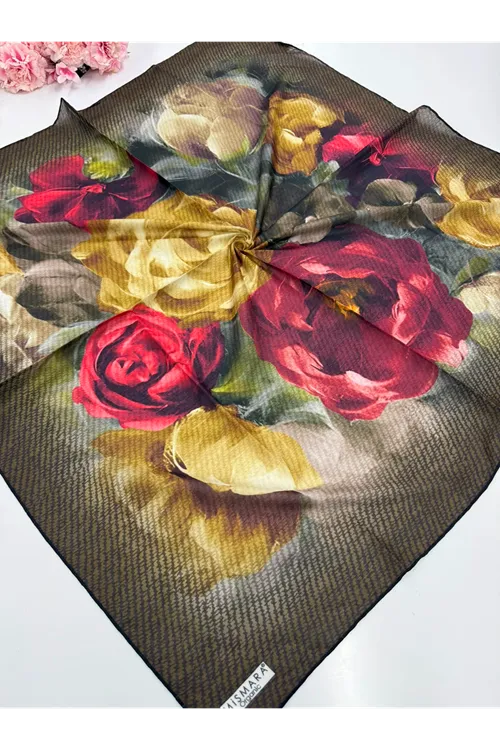 Rose Desen Organik  Eşarp Kod:5566