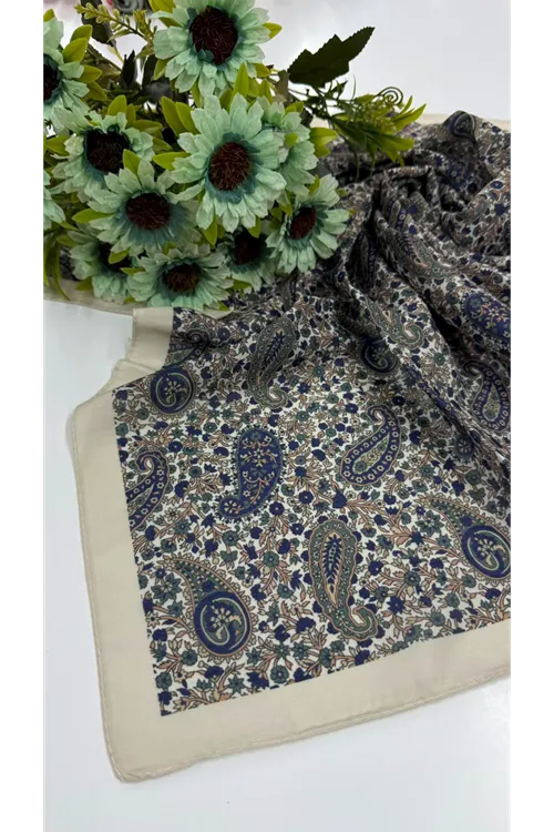 Etnik Minik Çiçek Soft Eşarp Kod: 3232