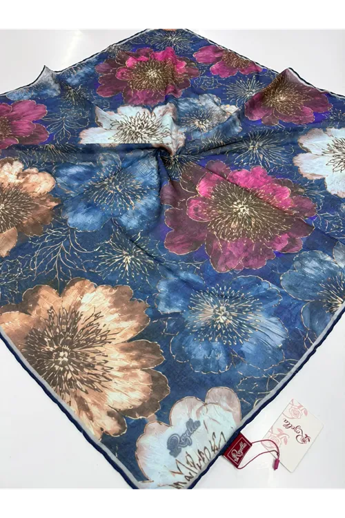 Rozella Soft Eşarp Gül Desen