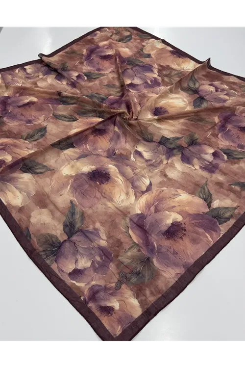 Gül Desen Kraş Eşarp