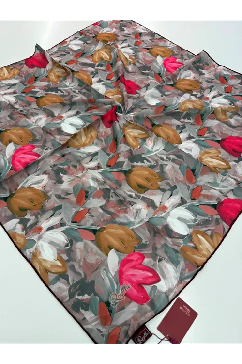 Rozella Soft Eşarp Lale Desen