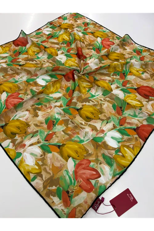 Rozella Soft Eşarp Lale Desen 